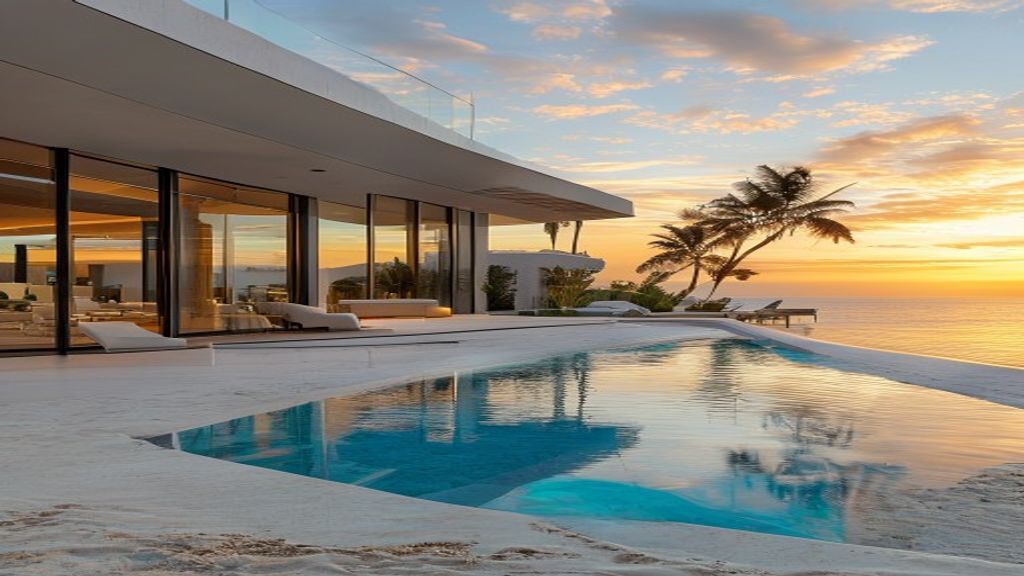 Stunning beachfront mansions for sale with private beach access