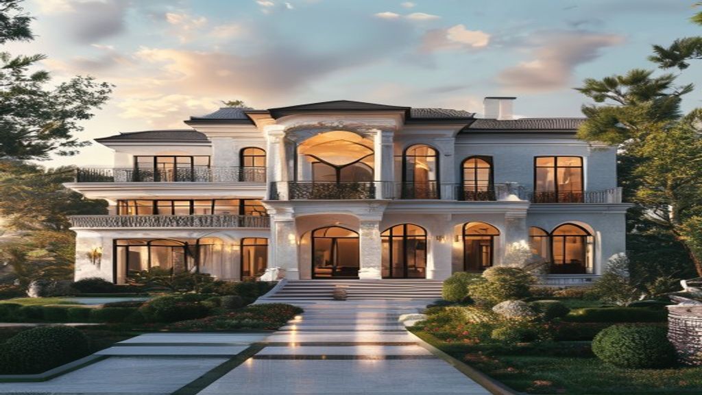 Luxurious mansion with ocean view, marble interiors, and infinity pool, epitomizing world‑class elegance.
