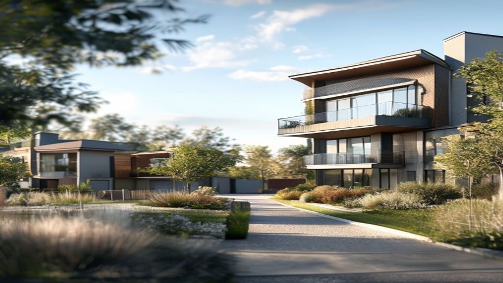 Modern new build properties showcasing sleek design, energy efficiency, and contemporary living spaces.
